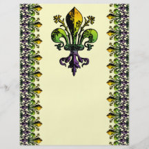 Carnaval antigo Fleur Panfletos Personalizado