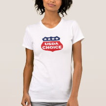 Carne bem escolhida superior do USDA Tshirts