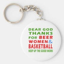 Caros obrigados do deus para mulheres e basquetebo chaveiros