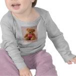 carregue a camisa longa da criança da luva do luv  t-shirt