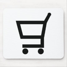 Carrinho de compras mouse pads
