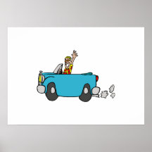 Carro convertível poster