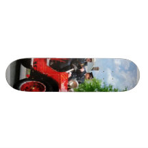 Carro de bombeiros antiquado skate boards