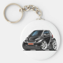 Carro preto esperto chaveiro