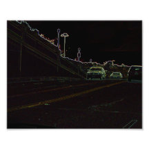 Carros e céu preto foto artes
