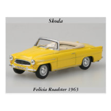 Cartão 1963 do Roadster de Skoda Felicia Cartão Postal