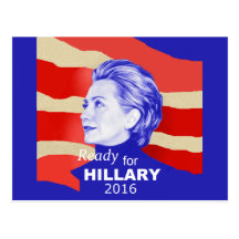 Cartão 2016 de Hillary Cartoes Postais