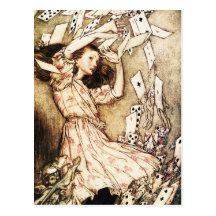 Cartão:  Alice & o bloco de cartões Cartoes Postais
