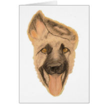 Cartão - arte do cão