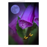 Cartão artístico da fantasia com foxglove