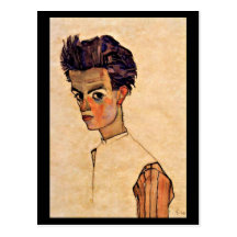 Cartão-Clássico/Egon Schiele 5 Cartoes Postais