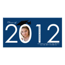 Cartão com fotos 2012 do anúncio da graduação do m