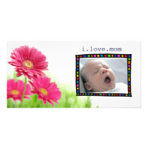 cartão com fotos do dia das mães