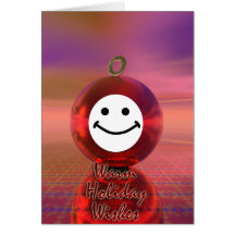 cartão com fotos vermelho do ornamento 3D