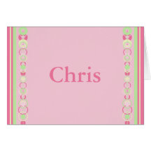 Cartão conhecido dos círculos modernos de Chris