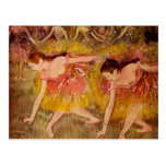 Cartão da bailarina de Edgar Degas Cartoes Postais
