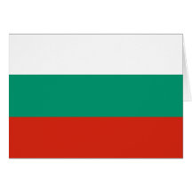 Cartão da bandeira de Bulgária