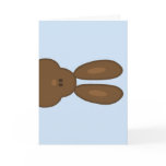 Cartão da cara do coelhinho da Páscoa de Brown postais