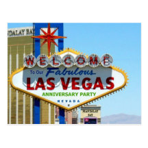 Cartão da festa de aniversário de Las Vegas Cartao Postal