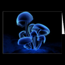 Cartão da fluorescência postais
