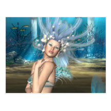 Cartão da sereia de Amphitrite Cartoes Postais