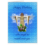 Cartão de aniversário do anjo-da-guarda