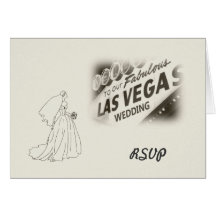 Cartão de casamento de RSVP Las Vegas