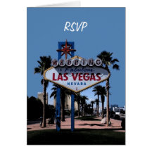 Cartão de casamento de RSVP Las Vegas