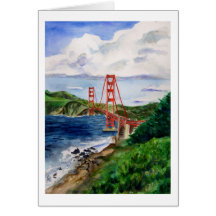 Cartão de golden gate bridge