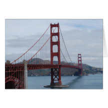 Cartão de golden gate bridge San Francisco