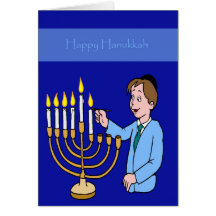 Cartão de Hanukkah