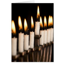 Cartão de Hanukkah Menorah