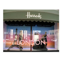 Cartão de Harrods Londres Cartao Postal