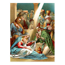 cartão de jesus do bebê cartões postais