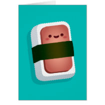 Cartão de Kawaii Musubi (vazio para dentro) postais