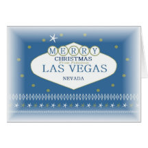 Cartão de Las Vegas do Feliz Natal
