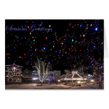 Cartão de Natal:  'Aurora boreal