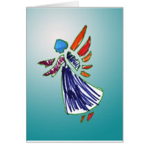 Cartão de Natal do anjo