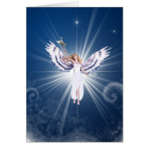 Cartão de Natal do anjo de Gloria