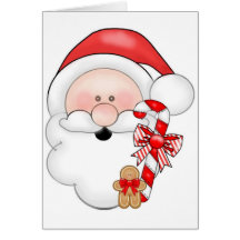 Cartão de Natal do papai noel