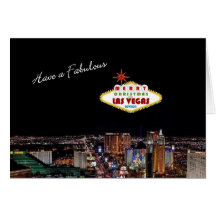 Cartão de Natal fabuloso de Las Vegas