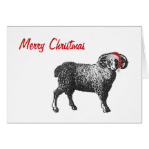 Cartão de Natal horizontal do Aries com texto