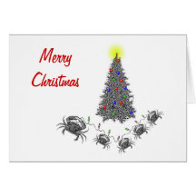 Cartão de Natal horizontal do cancer com texto