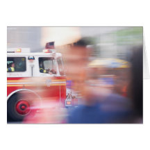 cartão de New York dos sapadores-bombeiros