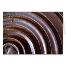 Cartão de nota do bolo de chocolate