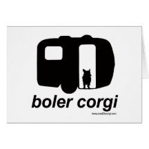 Cartão de nota do Corgi de Boler - Pembroke