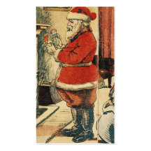Cartão de presente do papai noel do Victorian Cartao De Visita