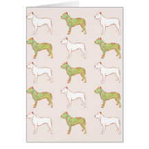 Cartão de Staffordshire Terrier americano