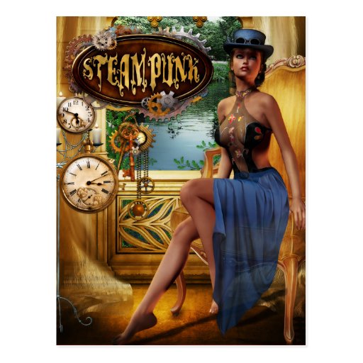 Cartão de Steampunk Cartao Postal