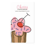 Cartão de visita da sobremesa da padaria do cupcak
